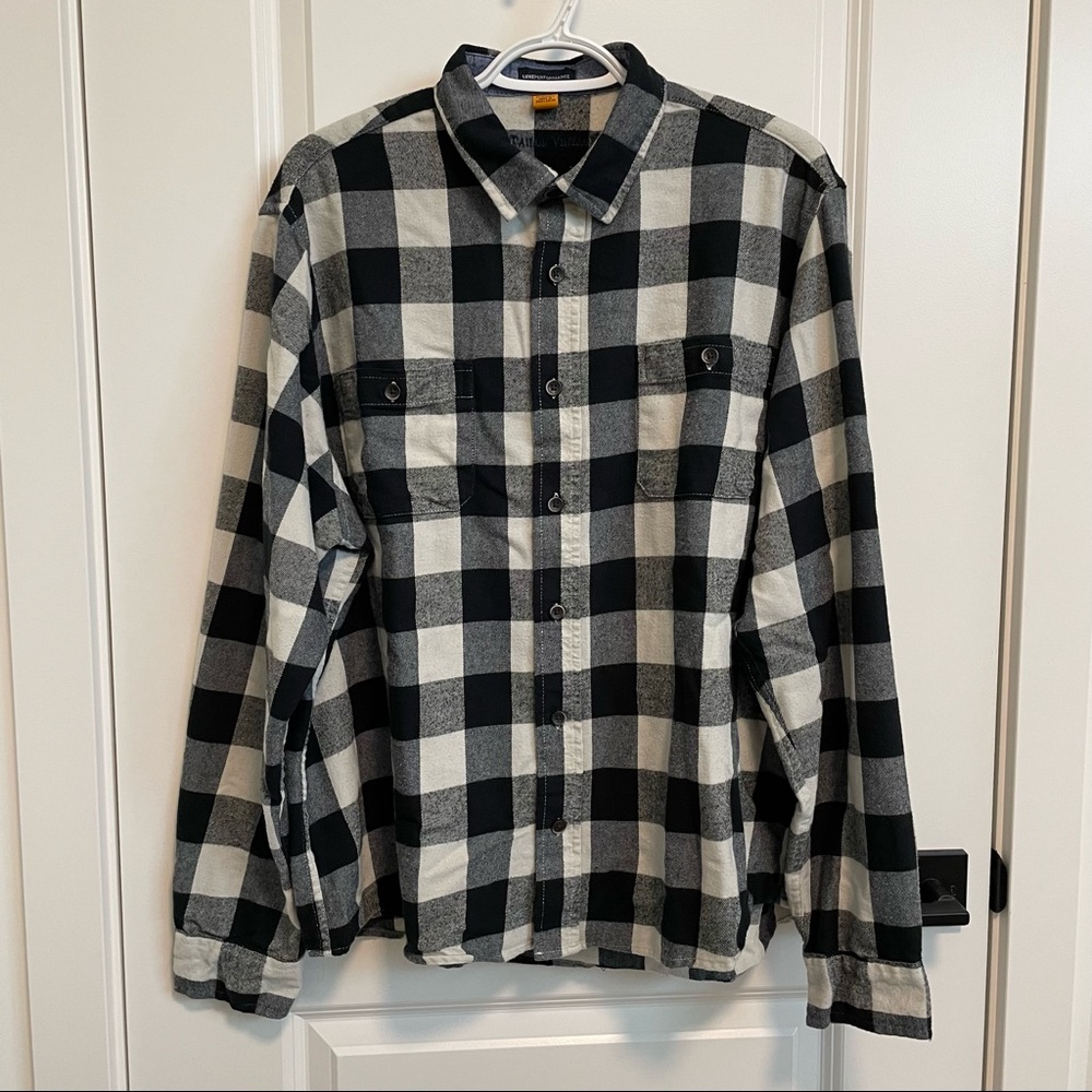 Tailor Vintage Black Buffalo Plaid Shirt